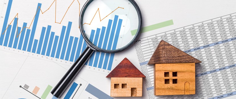 Immobilier locatif, les avantages du déficit foncier avec loupe et graphique immobilier